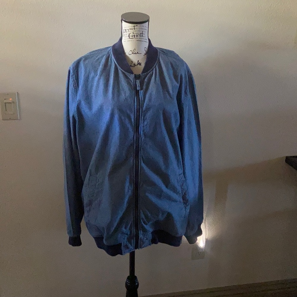 Gap Men’s Light Denim Bomber Jacket XXL